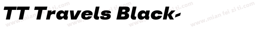 TT Travels Black字体转换